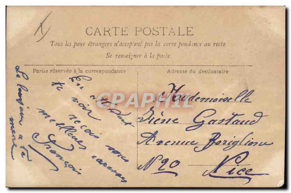 CPA Bijoux Femme Chavita Paris Opera Comique — Verso