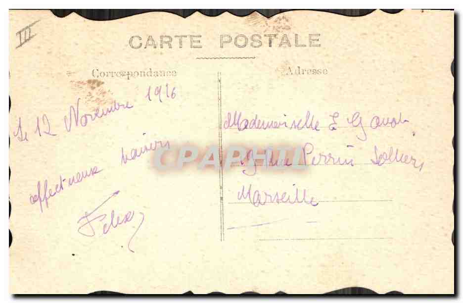 Jeune femme en buste — Souvenir — Carte postale — Back