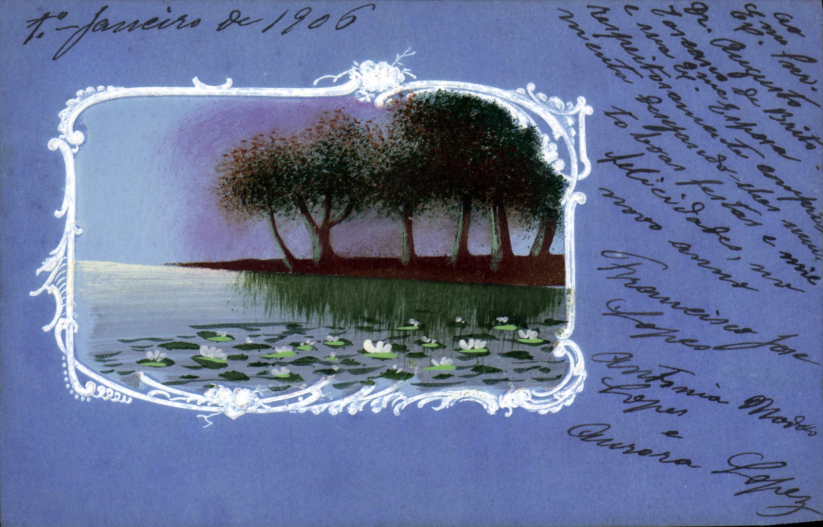 Lac aux nénuphars — vue décorative — éditeur non identifié, n° de série non visible