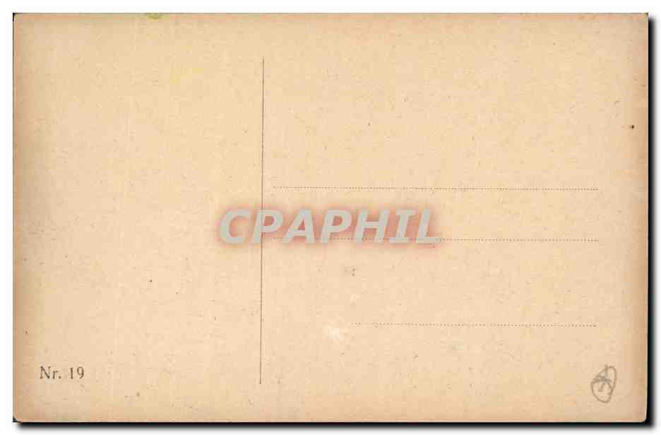 Arbre de bouleau — paysage de campagne — CPAPHIL Nr. 19 — Verso