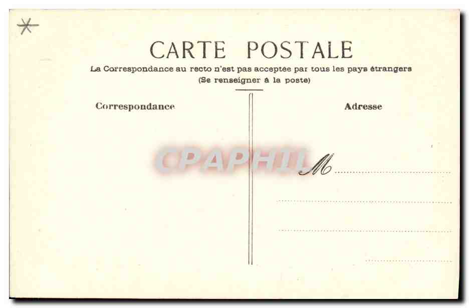 CPA Fantaisie (dessin a la main) Oiseau Paon — Rückseite