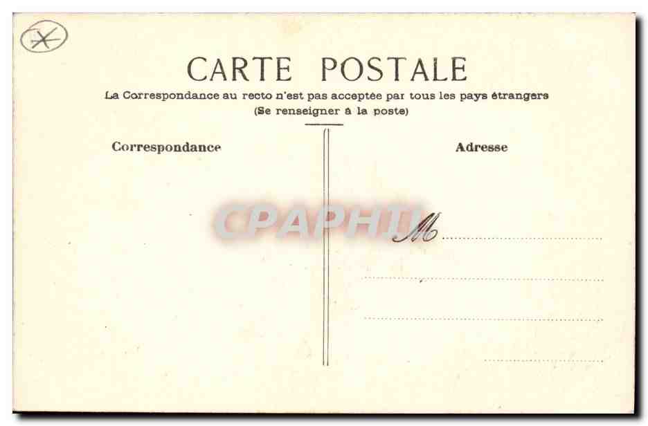 CPA Fantaisie (dessin a la main) Oiseaux Pingouins  — Rückseite