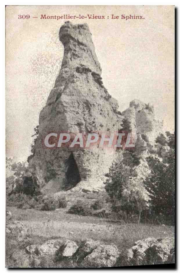 CPA Grotte Grottes Montpellier le Vieux Le sphinx