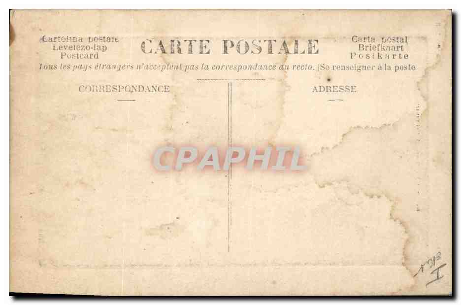 CPA Orgue La Chaise Dieu Les cariatides — Rückseite