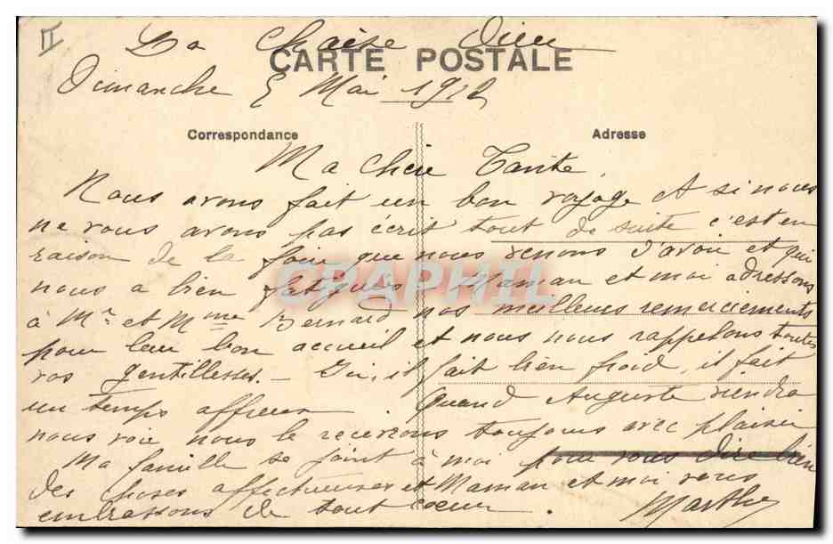 CPA Orgue La Chaise Dieu Les cariatides du buffet d'orgues — Verso