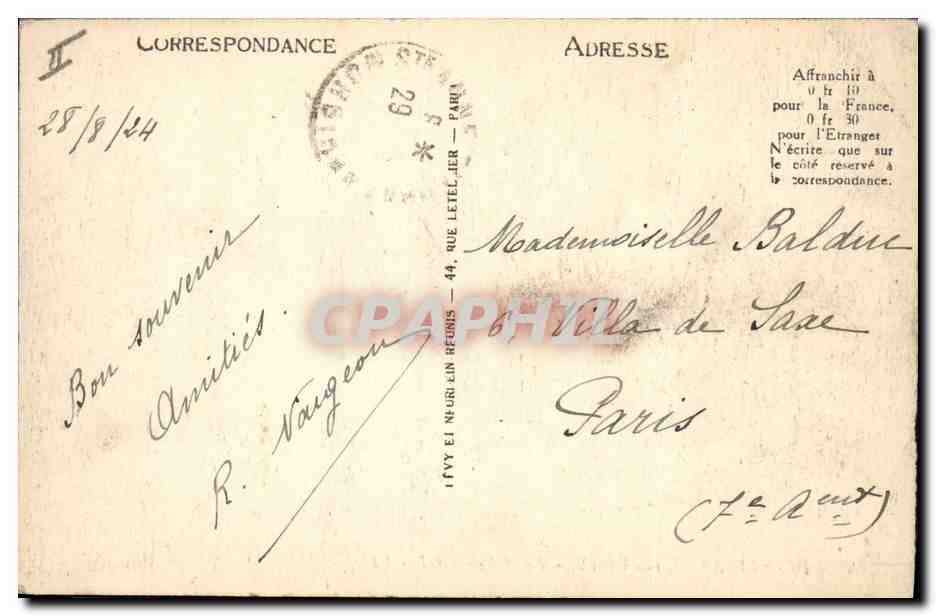 CPA Orgue Sainte Anne d'Auray Le maitre autel — Back