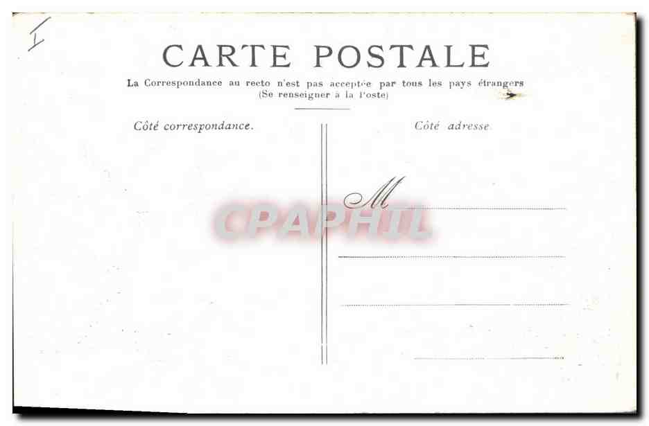 CPA Orgue Versailles Interieur de la chapelle — Verso