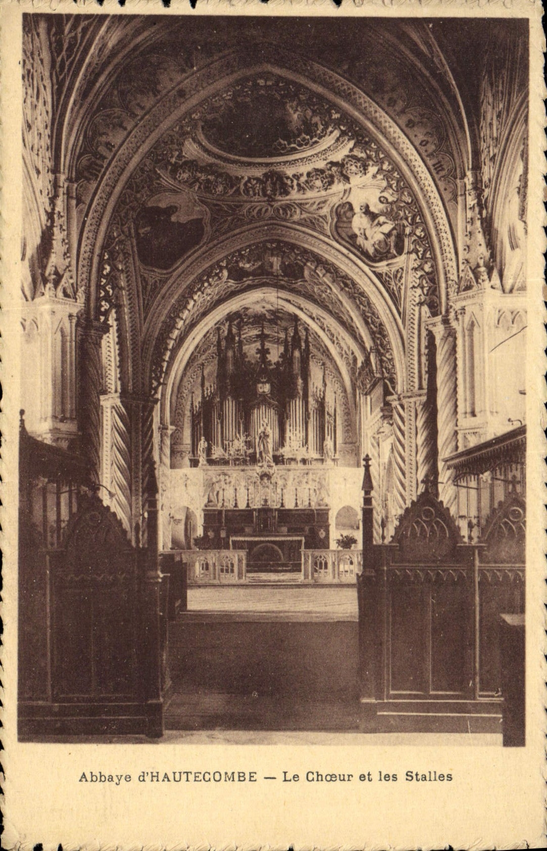 CPA Orgue Abbaye d'Hautecombe Le choeur et les stalles