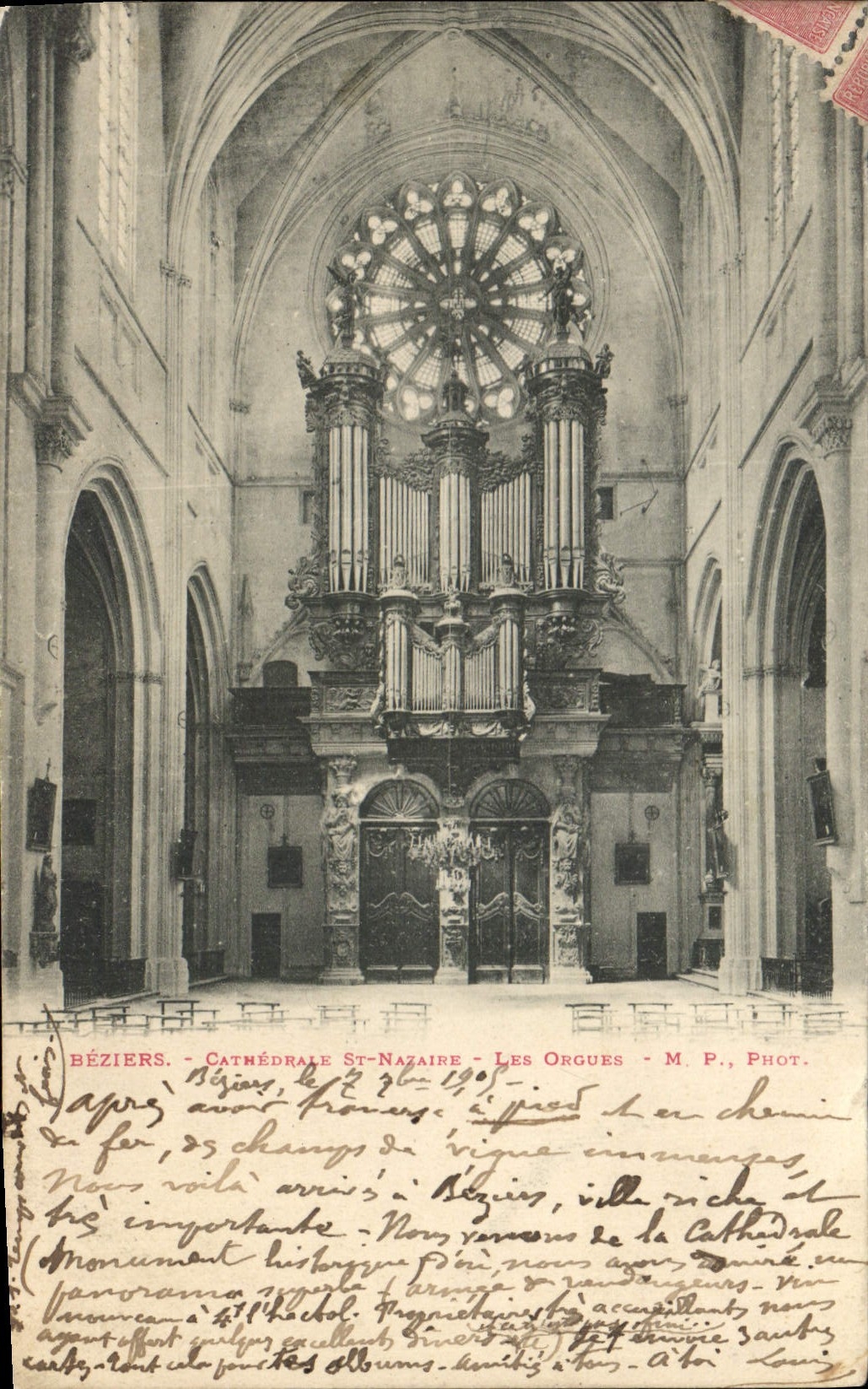 Béziers - Cathédrale St-Nazaire - Les Orgues - M. P., Phot.