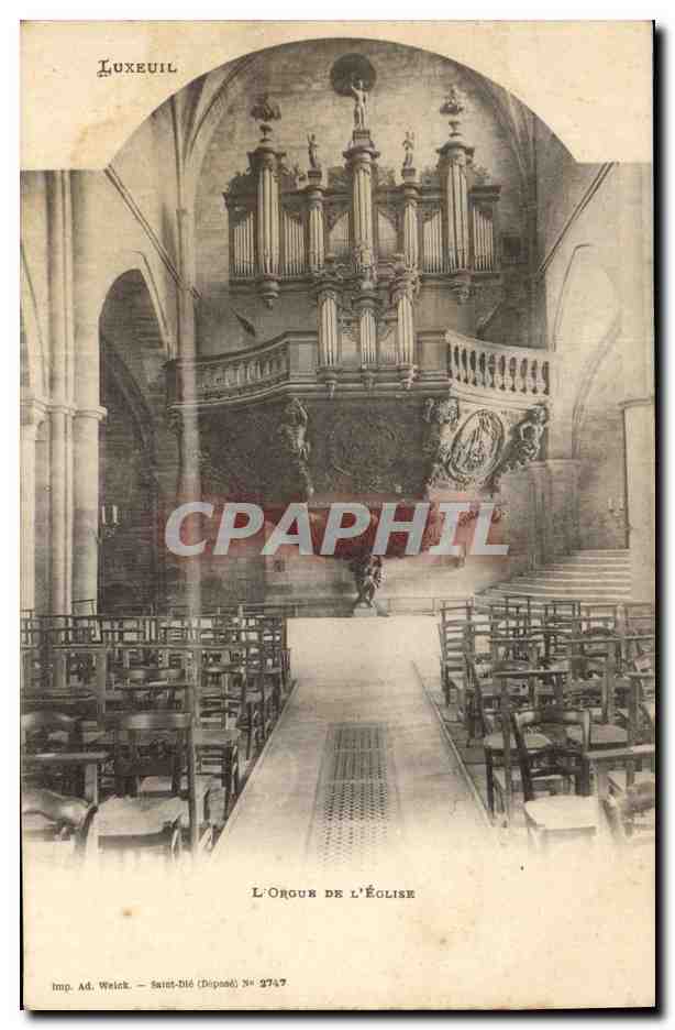 CPA Orgue Luxeuil L'orgue de l'eglise