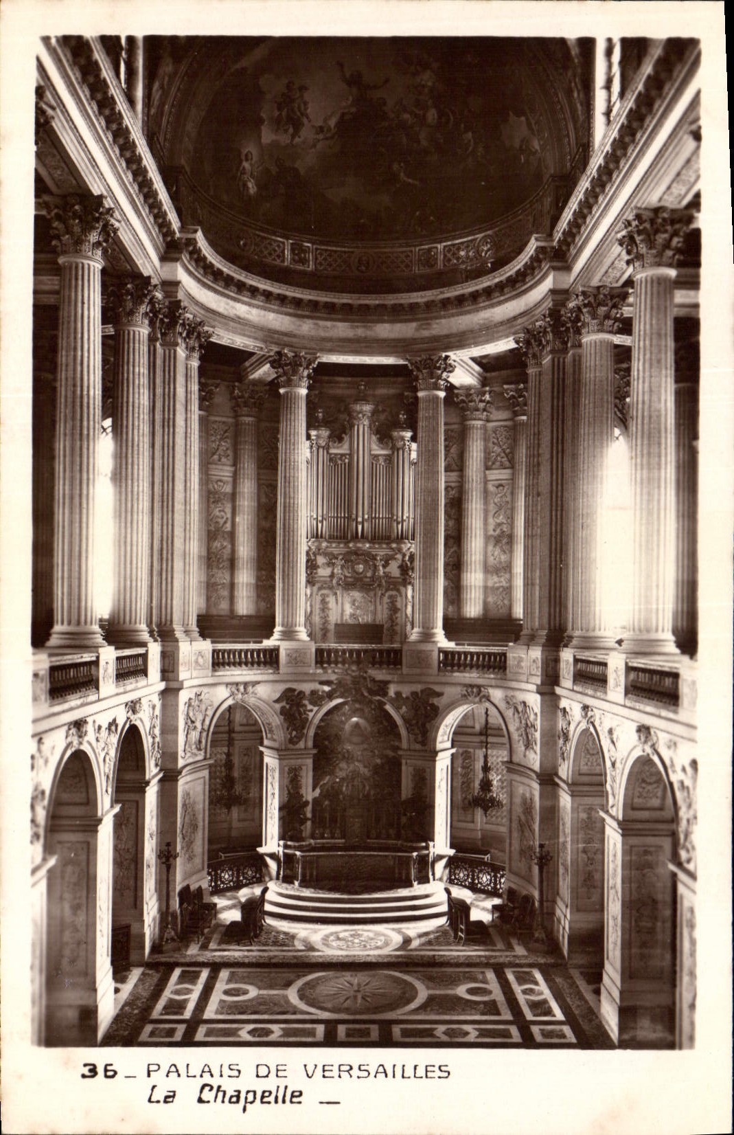 CPA Orgue Palais de Versailles La chapelle