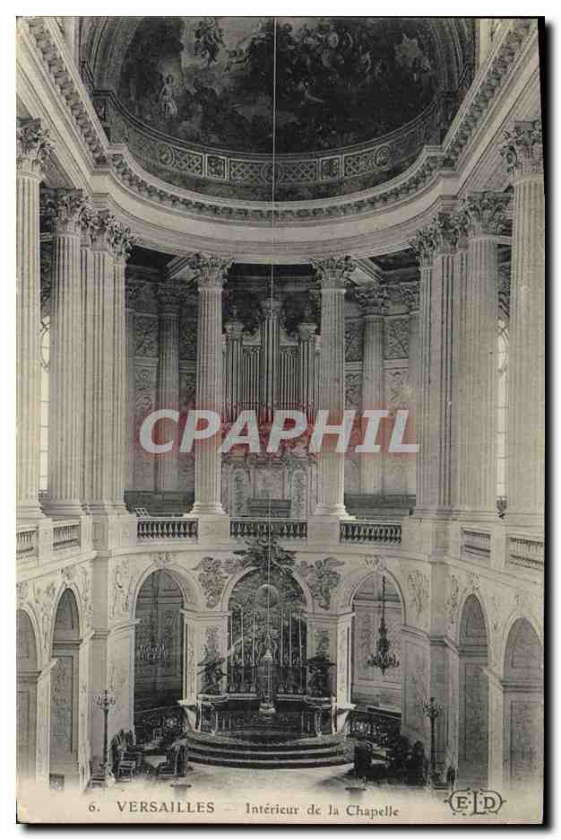 CPA Orgue Versailles Interieur de la chapelle