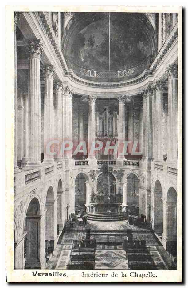 CPA Orgue Versailles Interieur de la chapelle