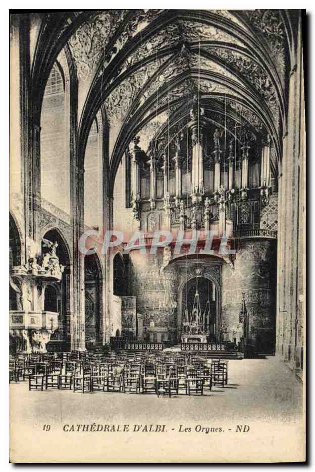 CPA Orgue Cathedrale D'Albi Les orgues
