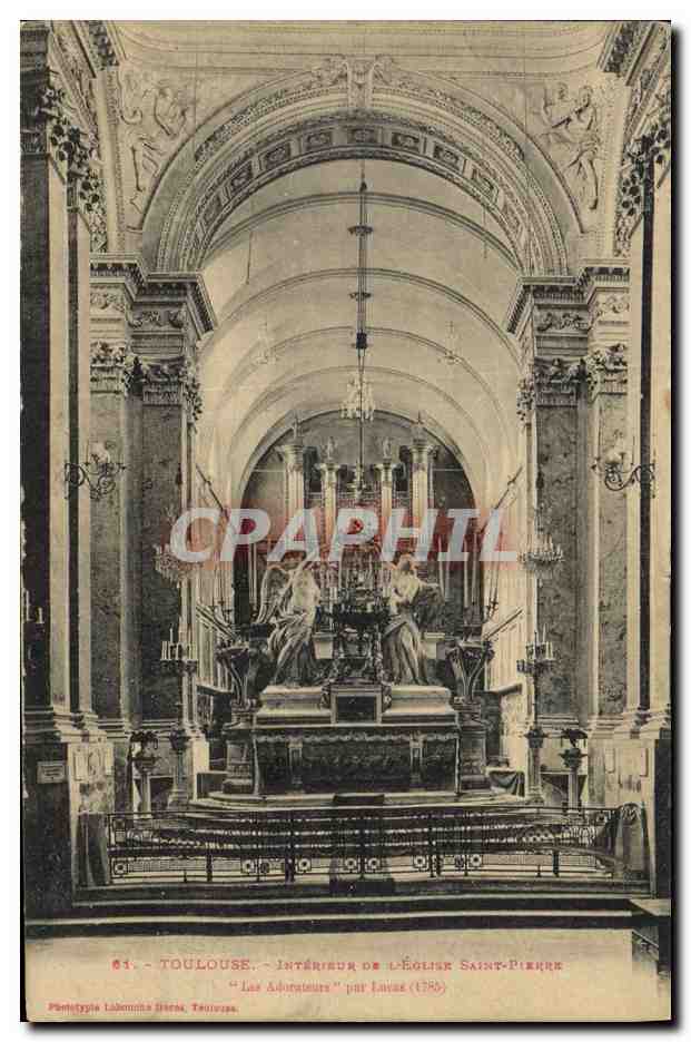 CPA Orgue Toulouse Interieur de l'eglise Saint Pierre Les adorateurs par Lucas