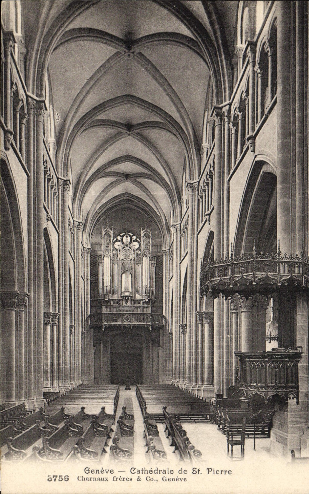 CPA Orgue Geneve Cathedrale de St Pierre