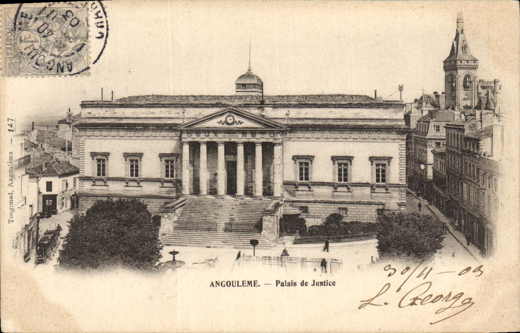 CPA Palais de Justice Angouleme
