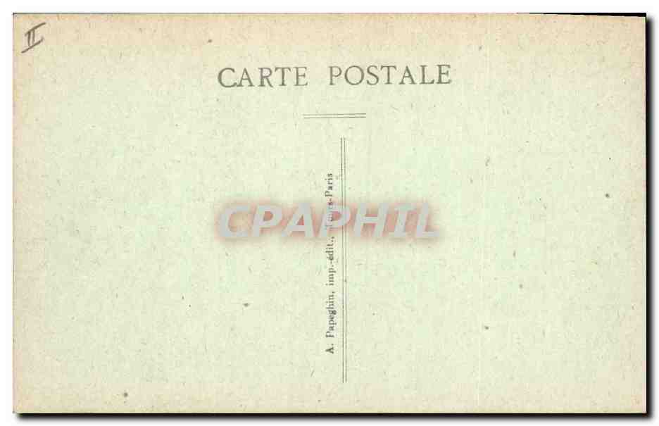 CPA Palais de Justice Rue Lesueur Amiens Militaria — Verso