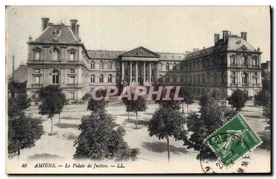 CPA Palais de Justice Amiens