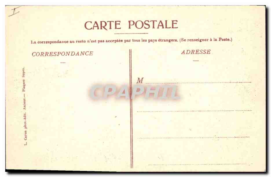 CPA Palais de Justice Amiens — Rückseite
