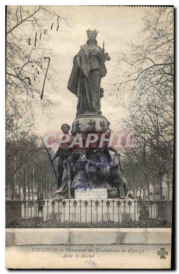 Toulouse — Monument of the Combatants of 1870-71 — Allée St-Michel