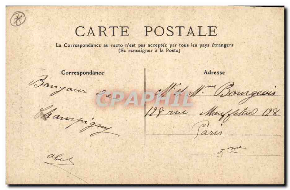 Champigny-la-Bataille — Commemorative Monument of the Côte-d'Or (War 70-71) — Collection F. Flzury — Back