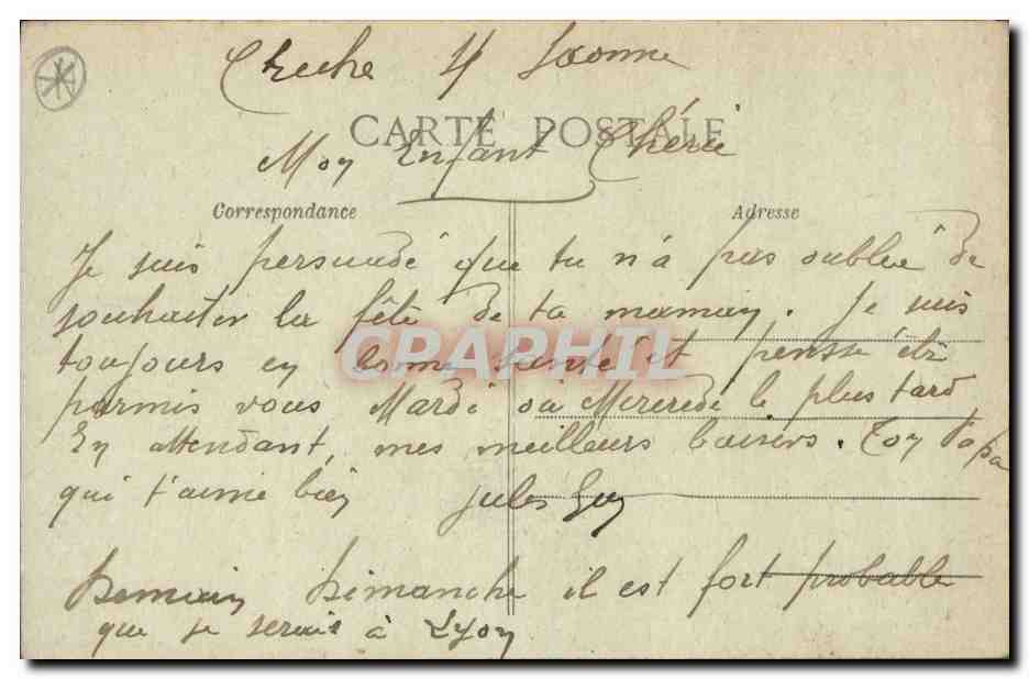 Bazeilles — Gedenkmonument der Schlacht von 1870 — Verlag: Pochain Menier — Rückseite