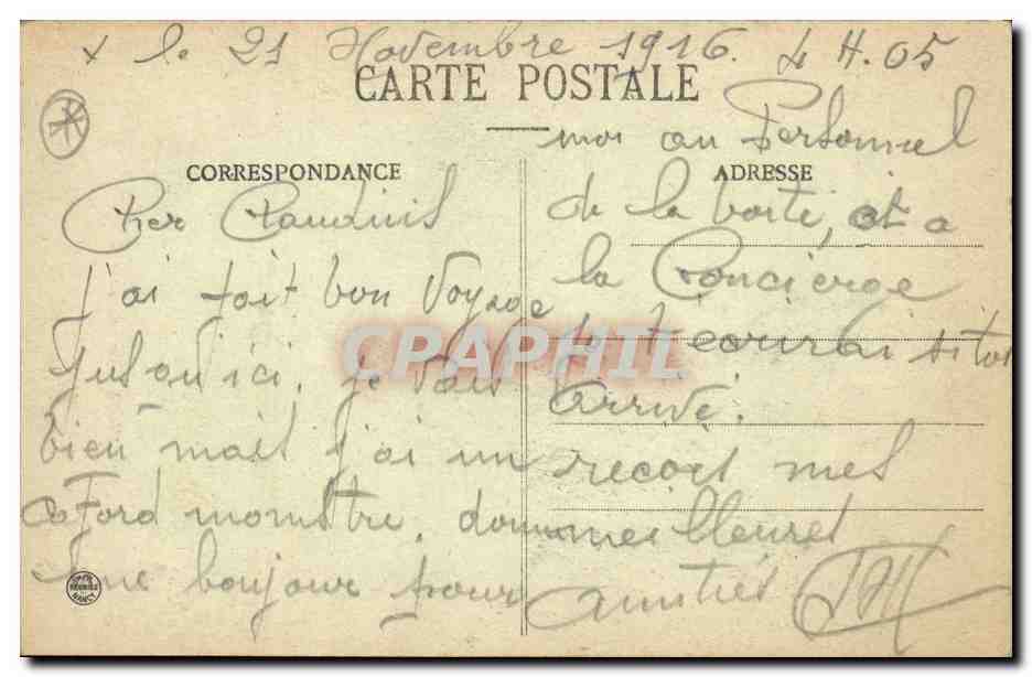Seveux - Le Monument de 1870 — A. Bergaret, lib., à Gray — Verso