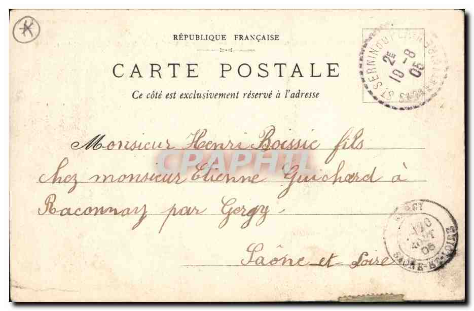Château de la Berchère — Nuits-Saint-Georges — épisode de la Guerre de 1870 — G. Vanlerberghé, édit., Nuits — Verso