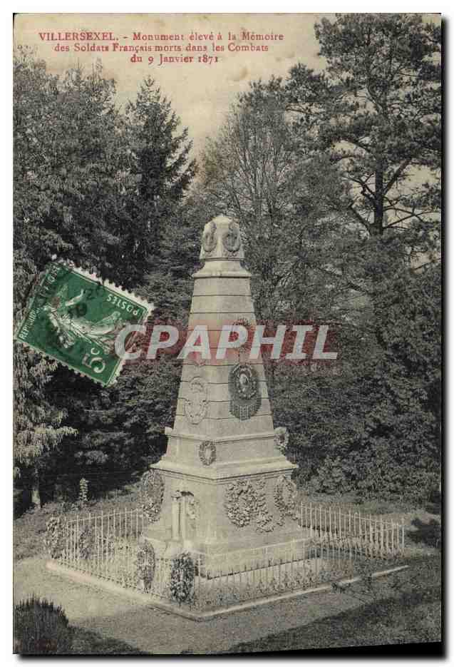 CPA Militaria Guerre de 1870 Villersexel Monument eleve a la memoire des soldats francais morts dans les combats