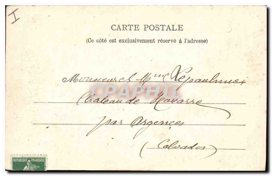 Château de Bellevue — Chambre où fut signée la capitulation de Sedan, le 2 septembre 1870 — Phot. Rossillon, haussée de Balan, Sedan — Achterkant