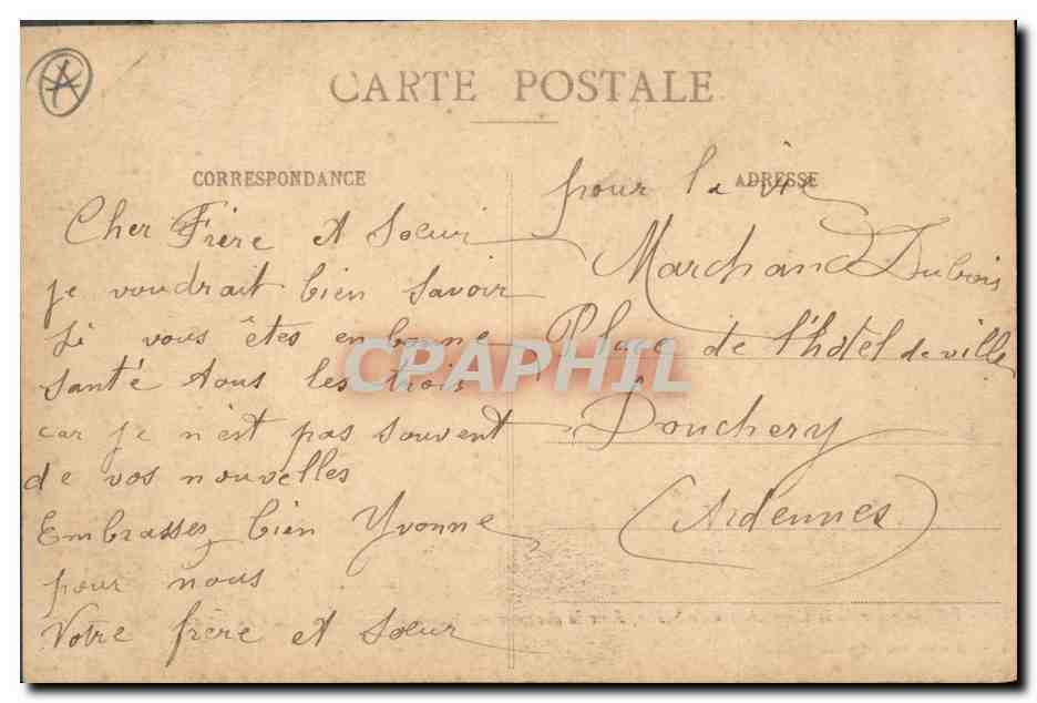 Préliminaire de la Capitulation de Sedan — dans la chambre du Maire de Donchery. Nuit du 1er au 2 Septembre 1870 — A. Suzaine fils, éditeur Sedan, n°35 — Reverso