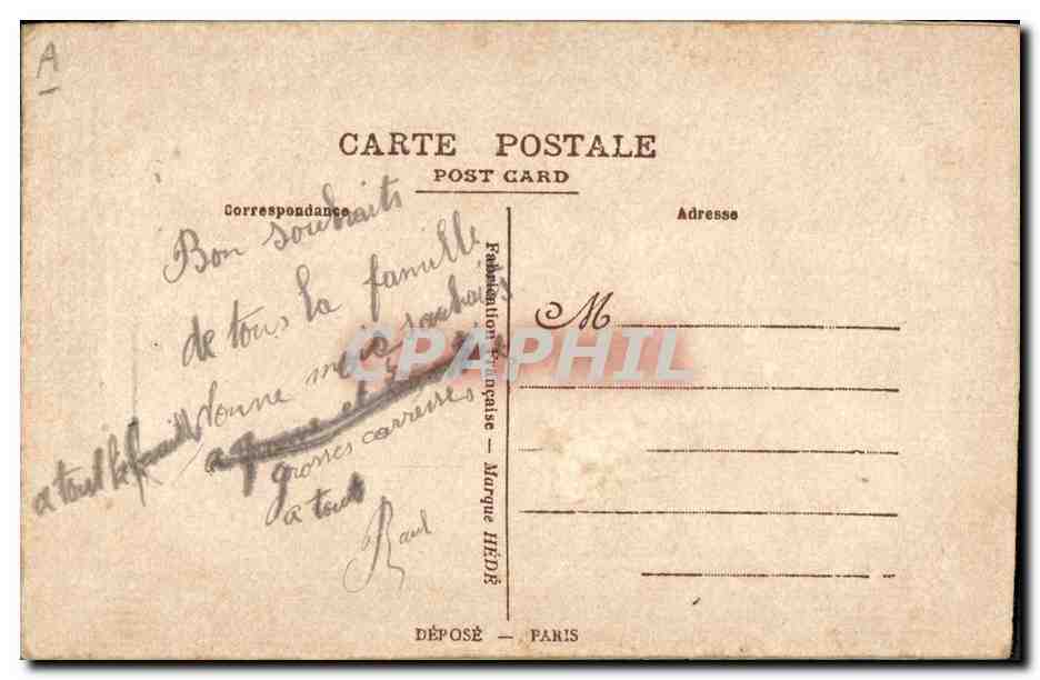 CPA Fantaisie Toilee Fleurs  — Rückseite