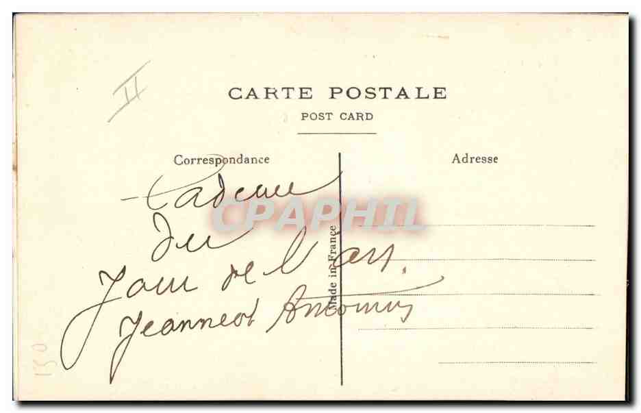 CPA Fantaisie Toilee Fleurs  — Rückseite