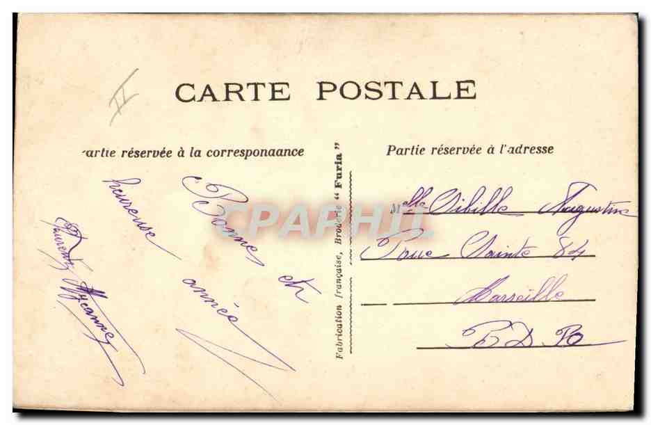 CPA Fantaisie Toilee Fleurs  — Verso