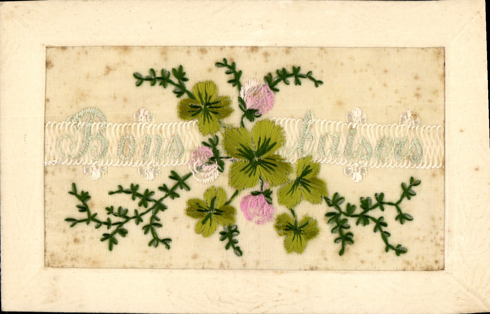 CPA Fantaisie Toilee Fleurs 