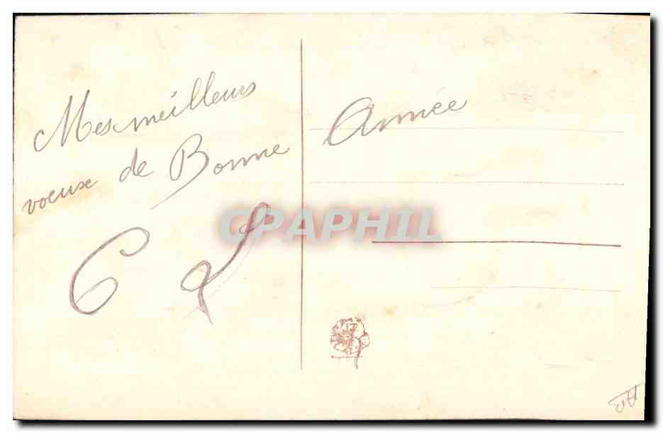 CPA Fantaisie Toilee Fleurs  — Rückseite