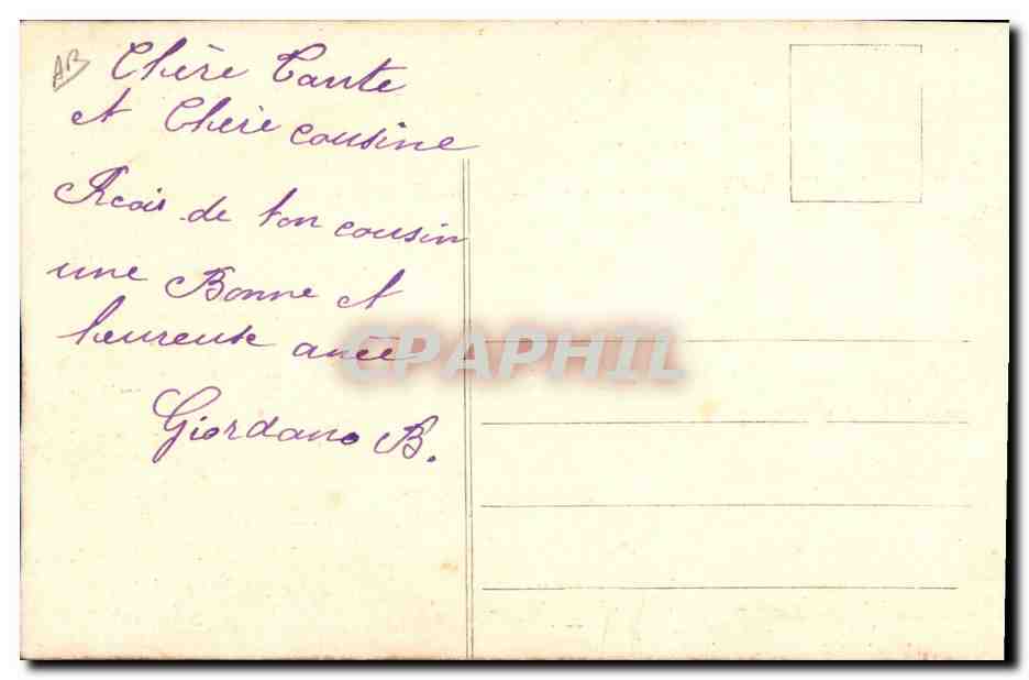 CPA Fantaisie Toilee Fleurs  — Verso
