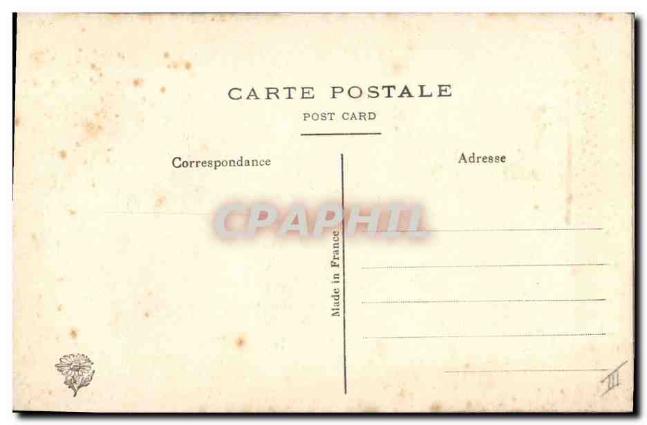 CPA Fantaisie Toilee Fleurs  — Rückseite