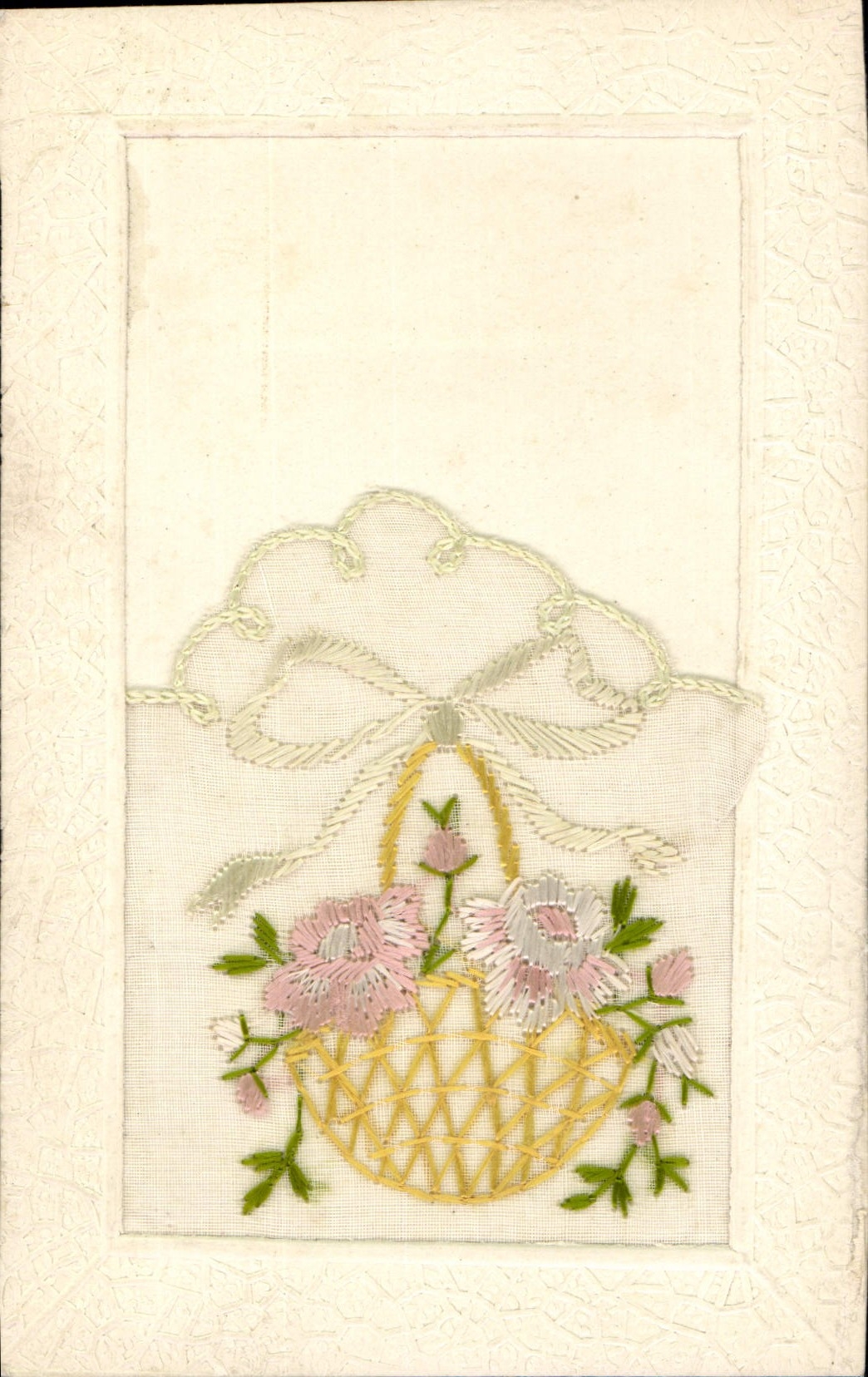 CPA Fantaisie Toilee Fleurs 