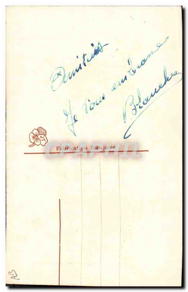 CPA Fantaisie Toilee Fleurs  — Rückseite