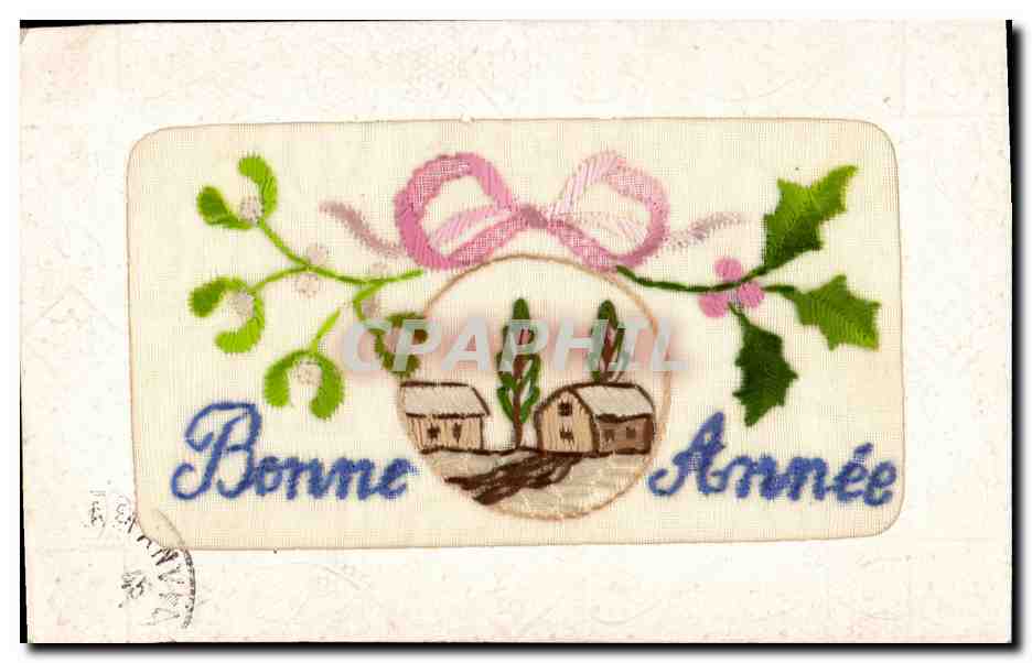 CPA Fantaisie Toilee Fleurs 