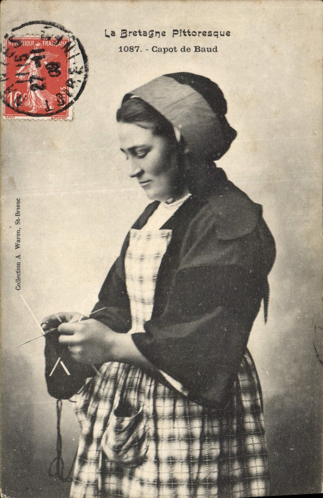 CPA Folklore Capot de Baud 