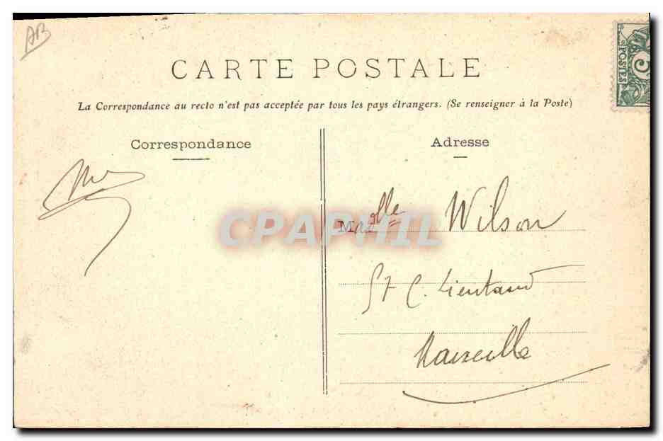 CPA Folklore Presuqu'ile Croisicaise Le Bourg de Batz Paludiers en costumes de noces Mariage  — Verso