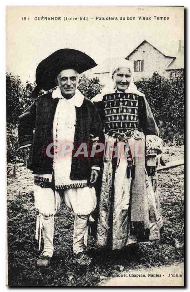 CPA Folklore Guerande Paludiers du bon vieux temps 