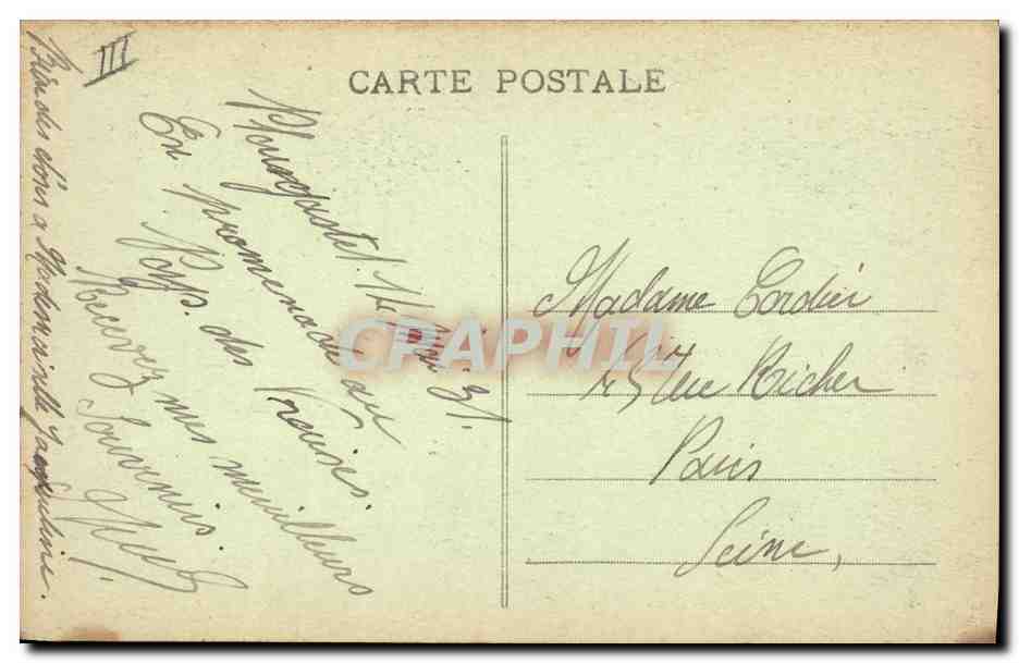 CPA Folklore Toilette de ceremonie Plougastel Daoulas  — Verso