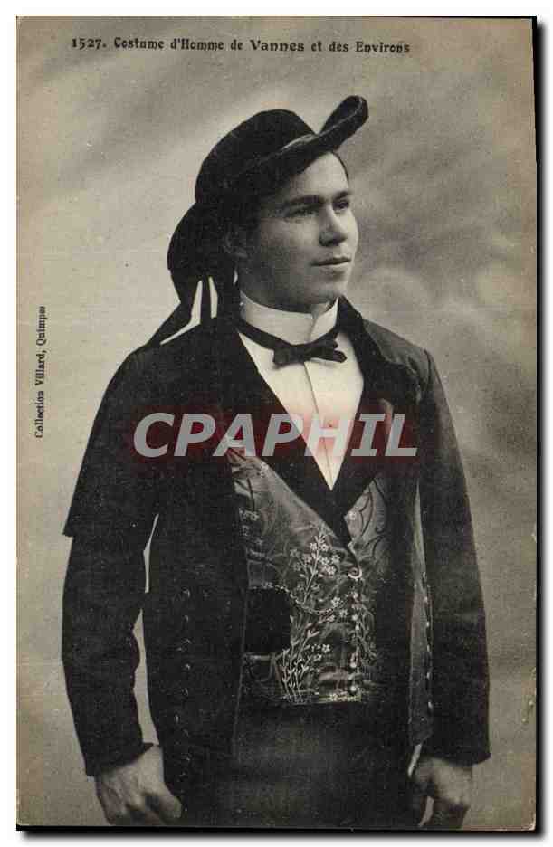 CPA Folklore Costume d'homme de Vannes et des environs 