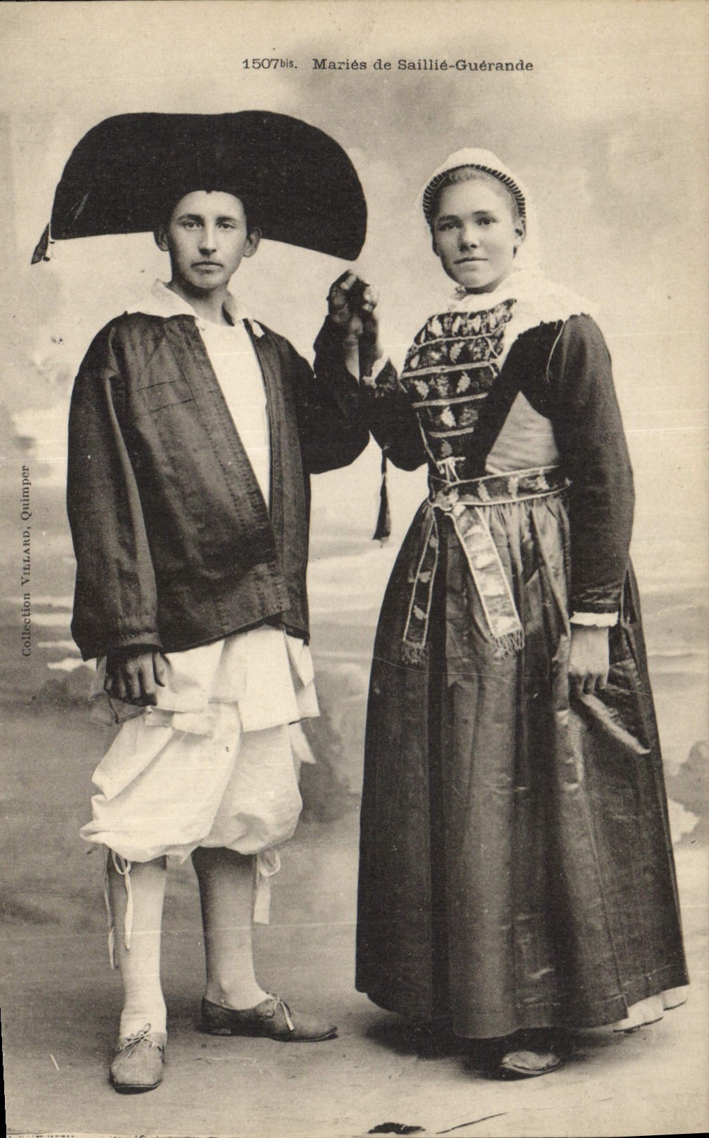 CPA Folklore Maries de Saillie Guerande Mariage 