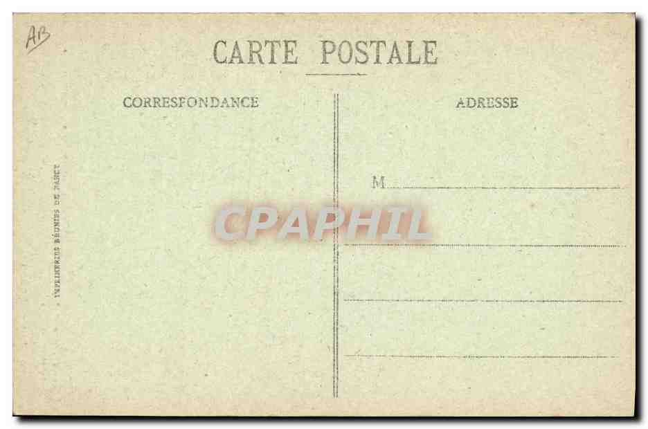 CPA Folklore Lorient Devant le lit clos  — Verso