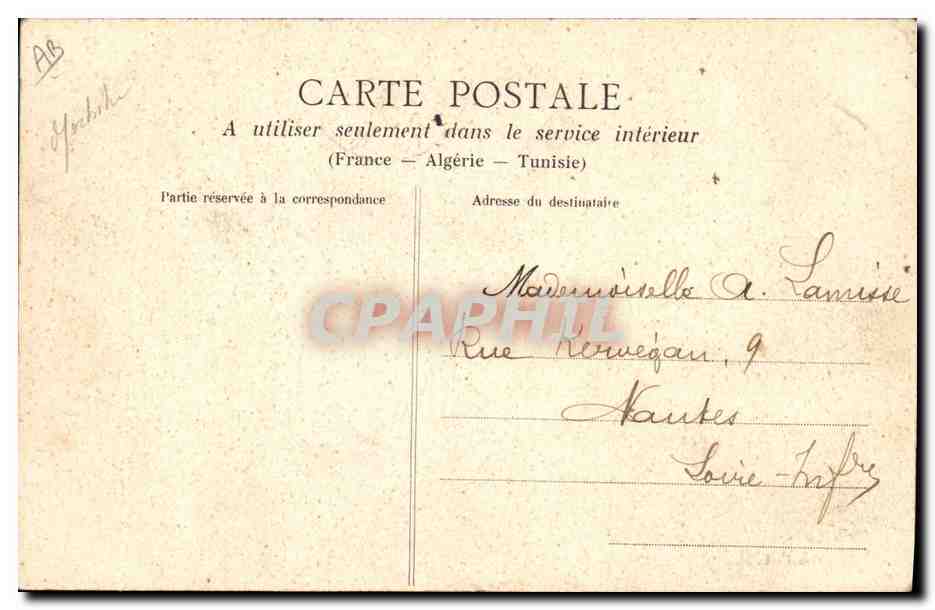 CPA Folklore Costumes d'Auray de Lorient et de Carnac  — Verso
